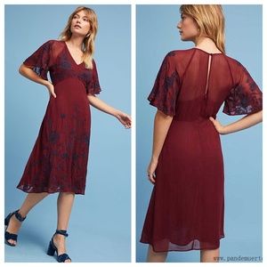 Anthropologie | Maeve Francoise Embroidered Dress